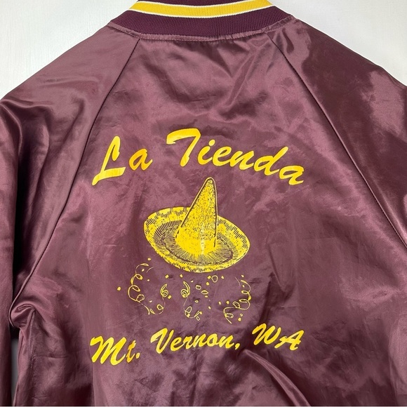 Vintage Satin Bomber Jacket - Picture 7 of 10